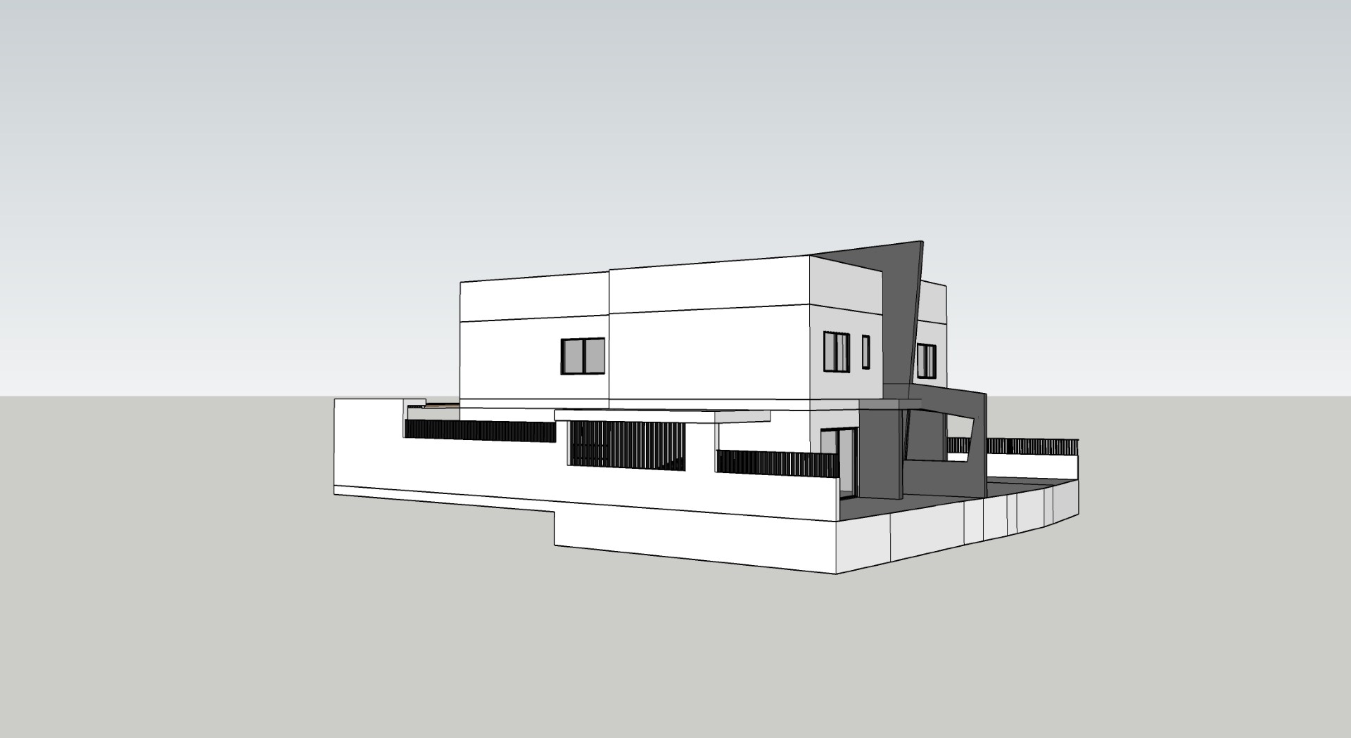 Sleek side view showcasing modern design blending with the landscape